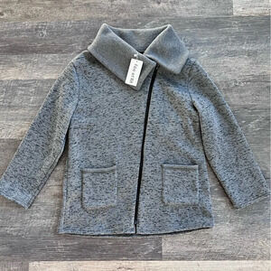 NWT Fee et Rit Asymmetrical Zip Sweater Jacket 12